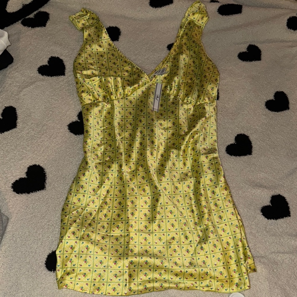 PINK Victoria's Secret Yellow Floral Dress